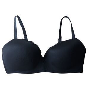 R LINE SLIGHTLY padded wireless black bra 38D B028